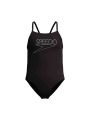 Speedo END+ LOGO Kız Çocuk Mayosu (Siyah)