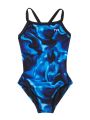 TYR Durafast Elite® DF Kız Çocuk Mayosu - Waveform (Mavi)