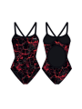 TYR Durafast Elite® DF Kız Çocuk Mayosu - Synapse (Kırmızı)