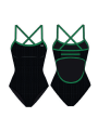 TYR Durafast Elite® TF Kadın Mayosu - Hexa (Siyah/Yeşil)
