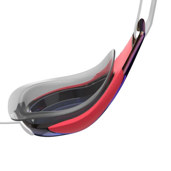 Speedo Fastskin Hyper Elite Aynalı Yarış Gözlüğü (Kırmızı-Mavi)