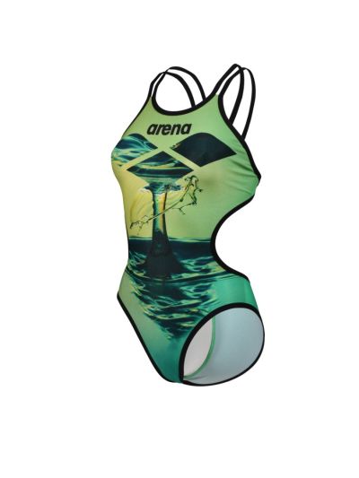 Arena One Green Multi Kadın Mayosu