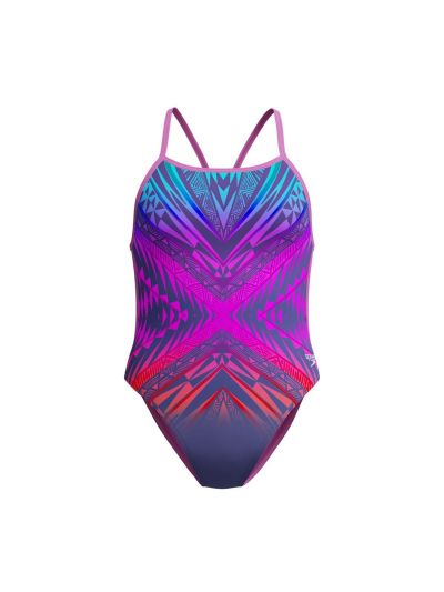 Speedo VBack Kaleidoscope Kadın Mayosu