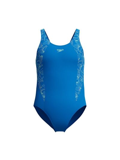 Speedo Hyperboom Muscleback Kız Çocuk Mayosu (Mavi)