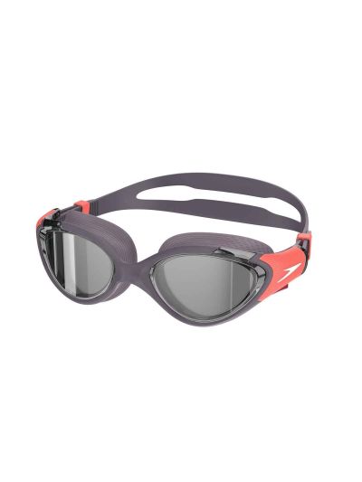 Speedo Biofuse Yüksek Konforlu Kadın Yüzme Gözlüğü (Gri-Turuncu)