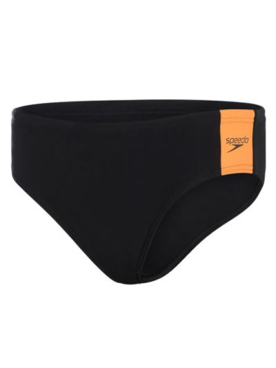 Speedo Slip Erkek Çocuk Mayosu  (Siyah/Turuncu)