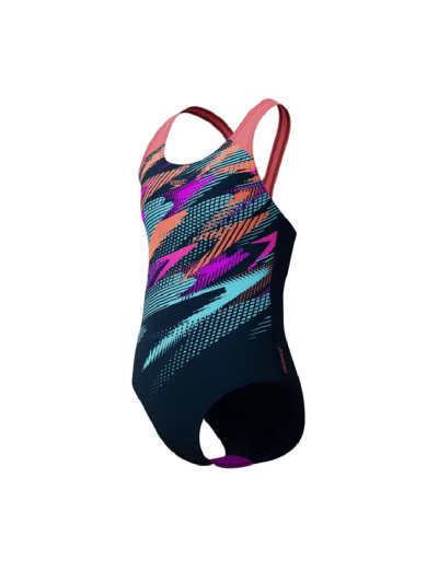 Speedo Splashback Logo Kız Çocuk Mayosu