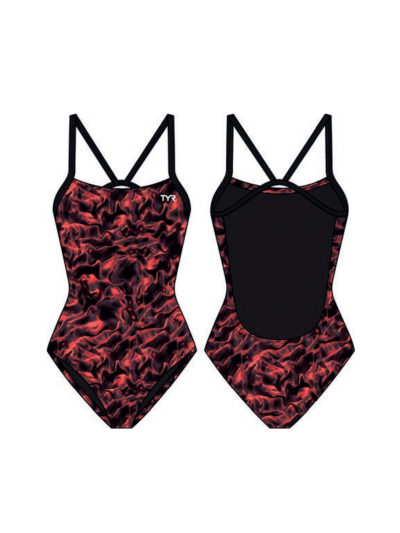 TYR Durafast Elite® CF Kadın Mayosu - Energia (Kırmızı)