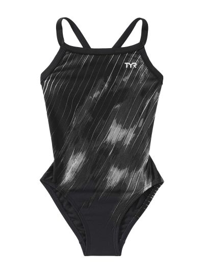 TYR Durafast Elite® DF Kız Çocuk Mayosu - Cycloid (Titanium)