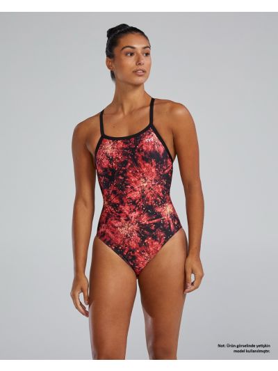 TYR Durafast Lite® DF Kız Çocuk Mayosu - Radiant (Kırmızı)