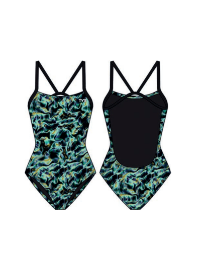 TYR Durafast Elite® CF Kız Çocuk Mayosu - Energia (Yeşil)