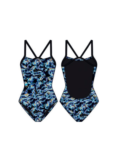 TYR Durafast Elite® CF Kız Çocuk Mayosu - Energia (Mavi)
