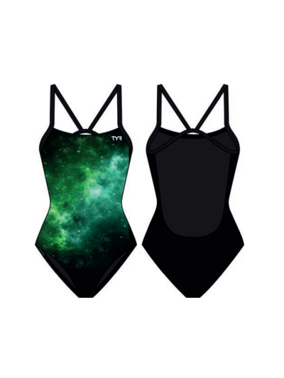TYR Durafast Elite® CF Kız Çocuk Mayosu - Starborne (Yeşil)