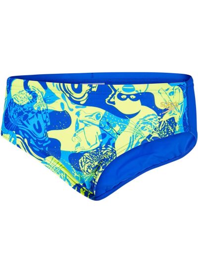 Speedo Slip Erkek Çocuk Mayosu (Sarı/Mavi)