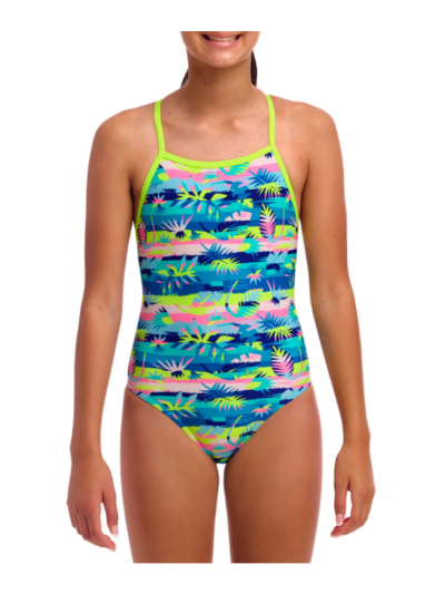 Funkita Forest Floor Bağlamalı Kız Çocuk Mayosu