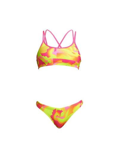 Funkita Pinged Pink Kız Çocuk Bikini Takımı