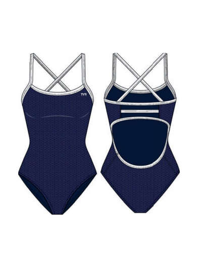 TYR Durafast Elite® TF Kız Çocuk Mayo - Hexa (Lacivert)