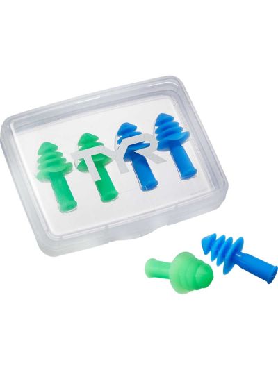 TYR Ergo Flex Kulak Tıkacı (Mavi/Yeşil)