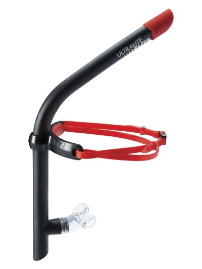TYR Ultralite Elite Şnorkel (Siyah/Kırmızı)