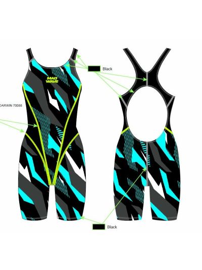 Mad Wave Kneeskin J1 Paçalı Kadın Mayosu