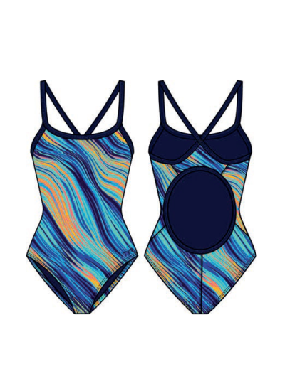 TYR Durafast Elite® DF Kız Çocuk  Mayosu - Riptidal