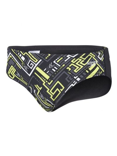 Speedo Slip Erkek Çocuk Mayosu  (Siyah/Sarı)