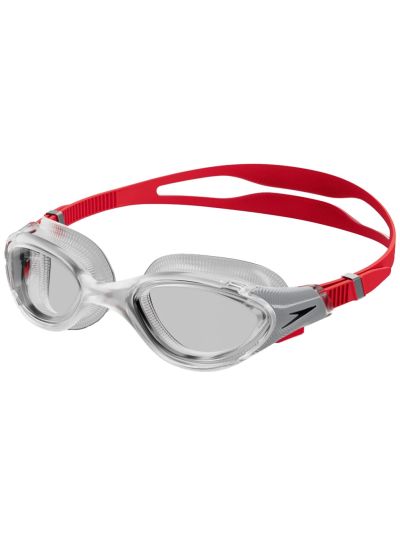 Speedo Biofuse Reflex Yüzücü Gözlüğü (Şeffaf/Kırmızı)