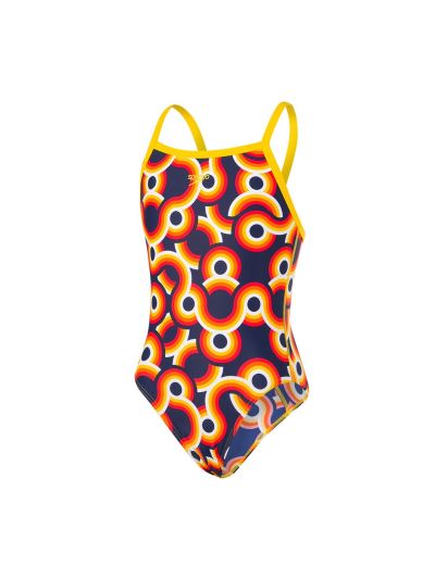 Speedo Allover XBack Kız Çocuk Mayosu