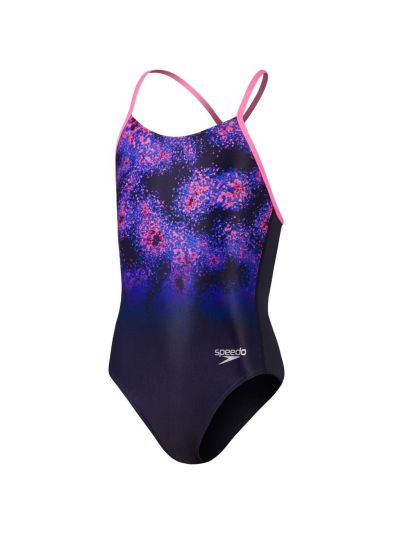 Speedo Line Back Kız Çocuk Mayosu