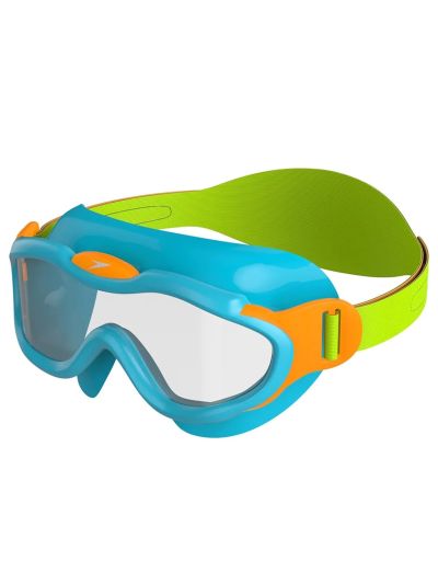 Speedo Sea Squad Çocuk Maske Gözlük (Mavi/Yeşil)