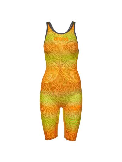 Arena Powerskin Carbon Air2 Kadın Yarış Mayosu (Lime-Orange)